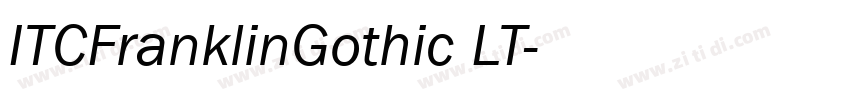 ITCFranklinGothic LT字体转换